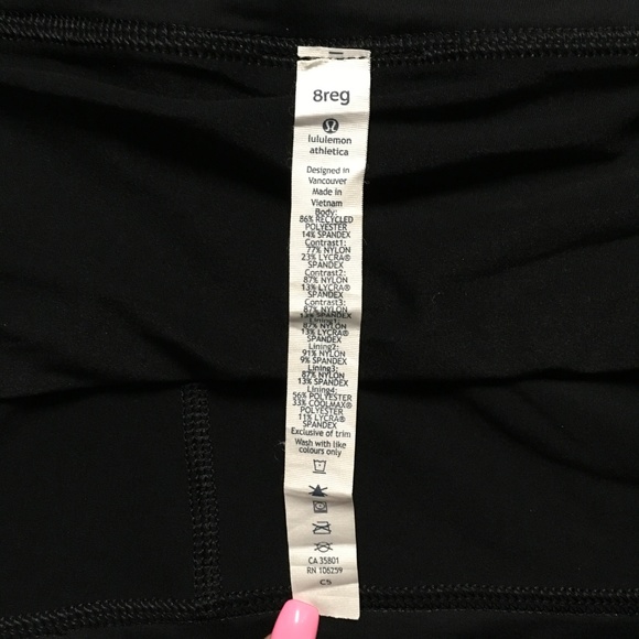 Lululemon Pace Setter Skirt Black Sz 8 Reg - Picture 4 of 4